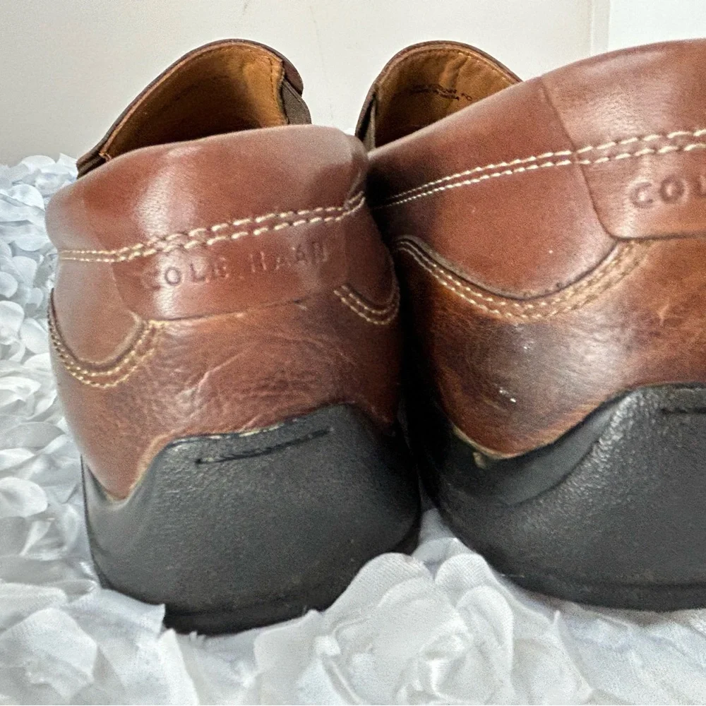 Cole Haan Hughes Grand OS Men's‎ Venetian Leather Loafer Brown C20244 Sz 9M